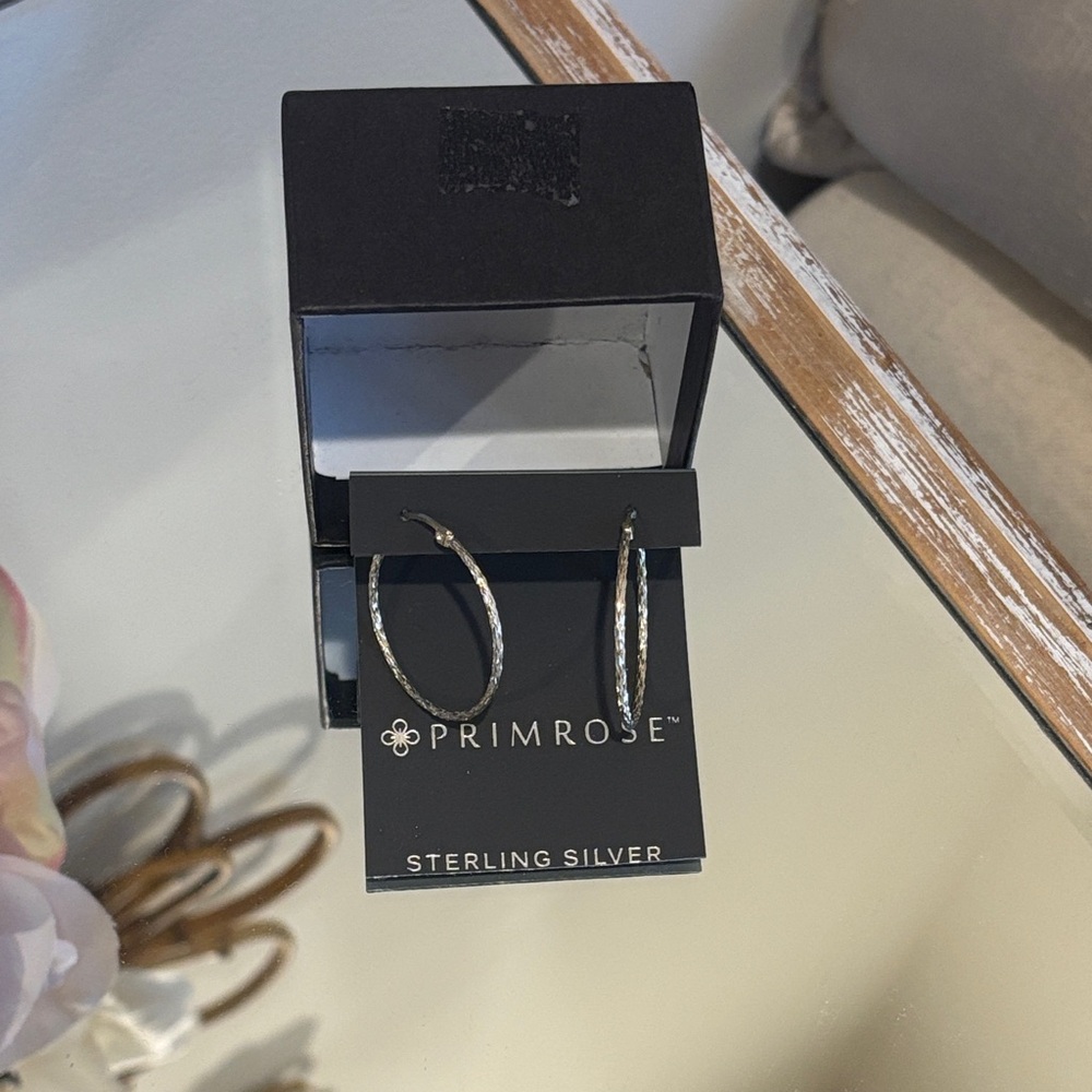 PRIMROSE STERLING SILVER HOOPS